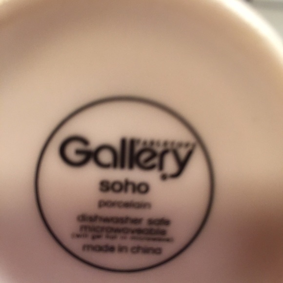 MCM Style Porcelain Coffee Mugs 4 inch tall set/2 - Picture 6 of 14